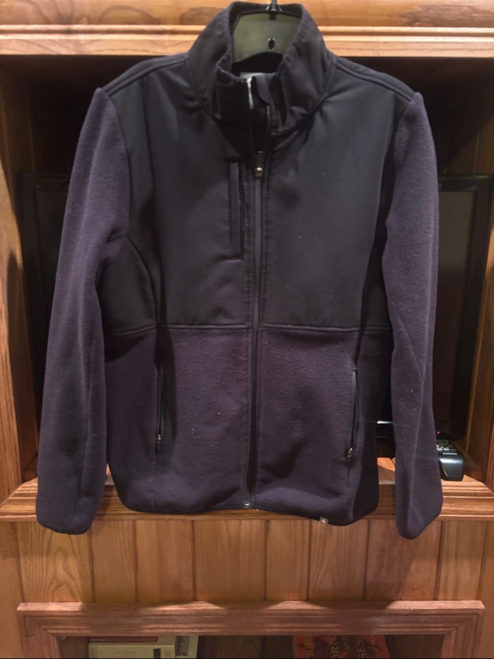 Figs on shift jacket in black size large.